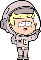 müder astronaut der karikatur png