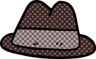 sombrero de garabato de dibujos animados png