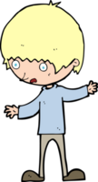 cartoon boy with outstretched arms png