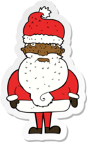 sticker van een tekenfilm van de kerstman png