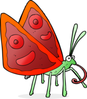 mariposa divertida de dibujos animados png