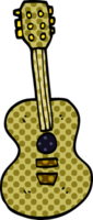 cartoon doodle old guitar png