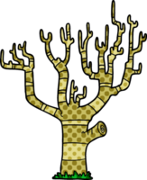 arbre d'hiver de dessin animé png