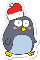 sticker of a cartoon penguin png