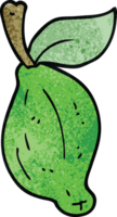 Cartoon-Doodle Limettenfrucht png