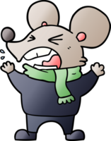 ratón enojado de dibujos animados png