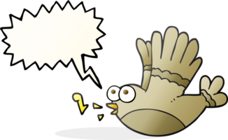 drawn speech bubble cartoon singing bird png