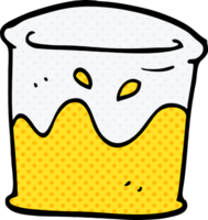 cartoon doodle drink in glass tumbler png