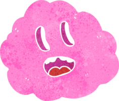 nuage effrayant de dessin animé png