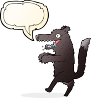 cartoon big bad wolf with speech bubble png