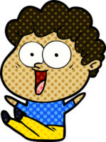 cartoon happy man png