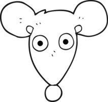 tiré noir et blanc dessin animé Souris png