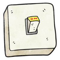 textured cartoon light switch png