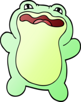 cartoon doodle frog png