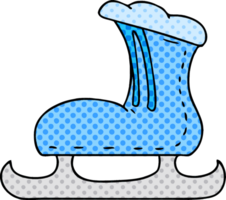 hand drawn cartoon doodle of an ice skate boot png