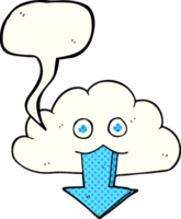 tiré bande dessinée livre discours bulle dessin animé Télécharger de le nuage png