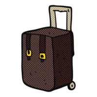 tiré dessin animé bagage png