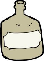 cartoon old whiskey bottle png