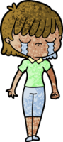 cartoon woman crying png