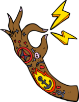 cartoon tattoo arm symbol png