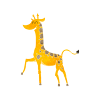retrò cartone animato giraffa png