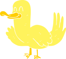 illustration en couleur plate du canard png