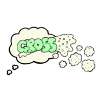 gross    drawn thought bubble cartoon png