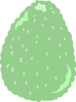 flat color illustration of avocado png