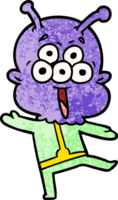 happy cartoon alien dancing png