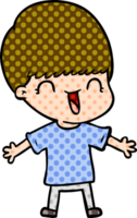 niño feliz de dibujos animados png