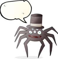 desenhado discurso bolha desenho animado dia das Bruxas aranha png