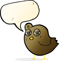 funny cartoon bird with speech bubble png