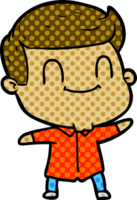 cartoon friendly man png