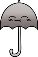 gradiente sombreado desenho animado do uma guarda-chuva png