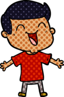 hombre feliz de dibujos animados png