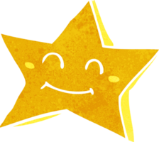 cartoon happy star character png