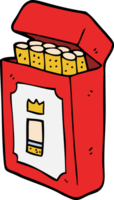 cartoon doodle pack of cigarettes png