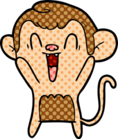 macaco rindo dos desenhos animados png