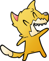 laughing fox cartoon png