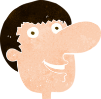 cartoon happy male face png