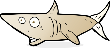 desenho animado tubarão feliz png
