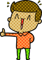 hombre feliz de dibujos animados png