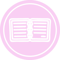 note book circular icon symbol png