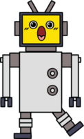 linda dibujos animados de un robot png