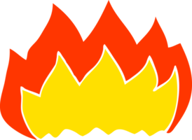 cartoon doodle hot flame png