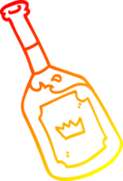 warm gradient line drawing of a cartoon alcoholic drink png