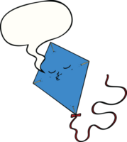 cartoon kite with speech bubble png