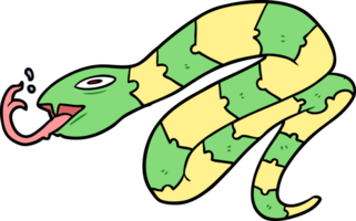 serpiente sibilante de dibujos animados png