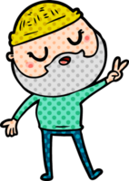 cartoon man with beard png