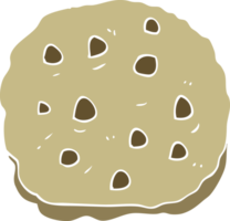 flat color illustration of cookie png